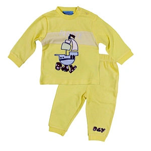 Funny pajamas children 2pcs long t-shirt Online Hot Sale Soft Comfortable Children's Pajama Clothing Sets