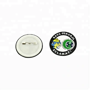 Custom plastic pins round badges/round blank button badge 44mm