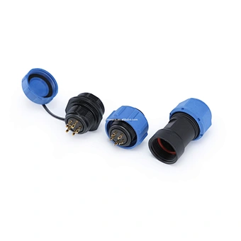 2pin to 9pin Welded male Aviation connector bulkhead waterproof connector