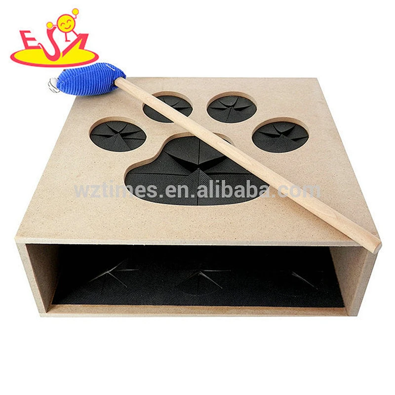 High quality pet products wooden interactive dog toys for IQ training W06F088