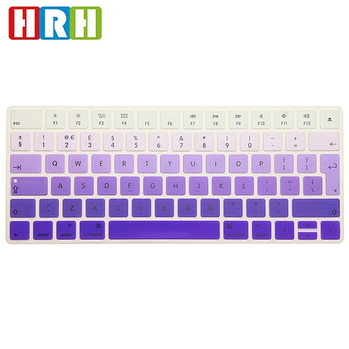 EU Version English Letter Colors Silicone Rainbow Keyboard Stickers Skin keyboard skins Cover For magic keyboard protector