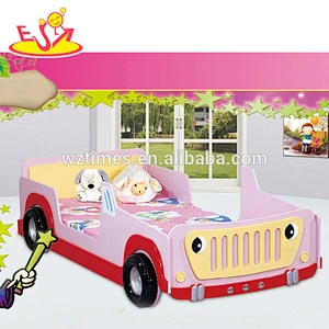 2018 wholesale wooden children car bed high quality wooden children car bed best sale wooden children car bed W08A032