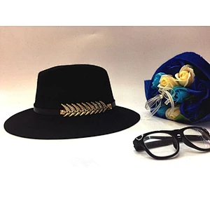 Women fedora men black fake wool hat jazz hats sombrero chapeau