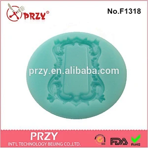 2015 hotsale frame series cake decor silicone cake mold