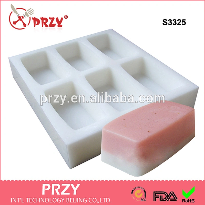 S3325 rectangle soap mould silicone rectangle silicone soap mould