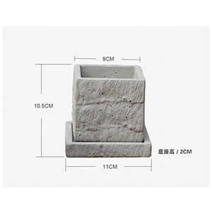 S9202 silicone mold Concrete multi-meat plant Square cement combination flower pots home furnishings creative handemade molds
