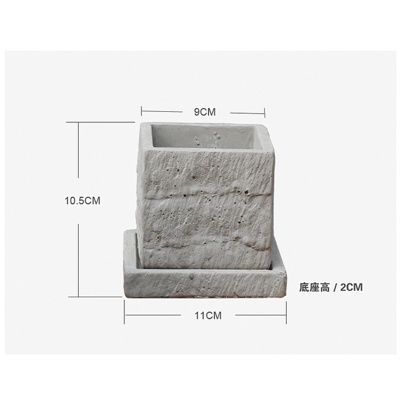 S9202 silicone mold Concrete multi-meat plant Square cement combination flower pots home furnishings creative handemade molds