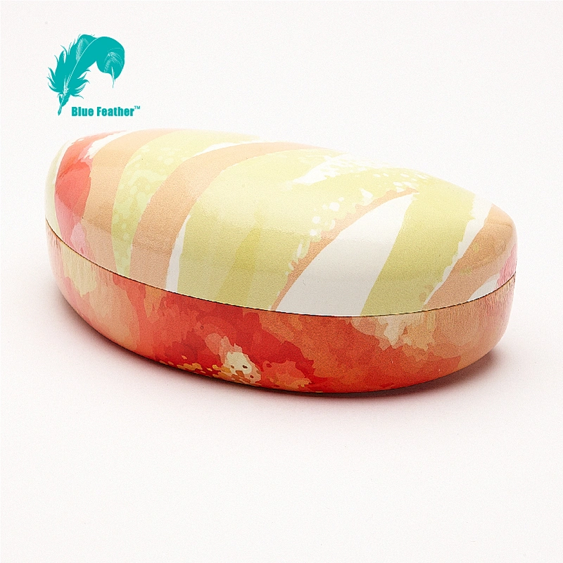 CMYK Printing Vibrant Watercolor Sunglasses Case for Outdoor Activities