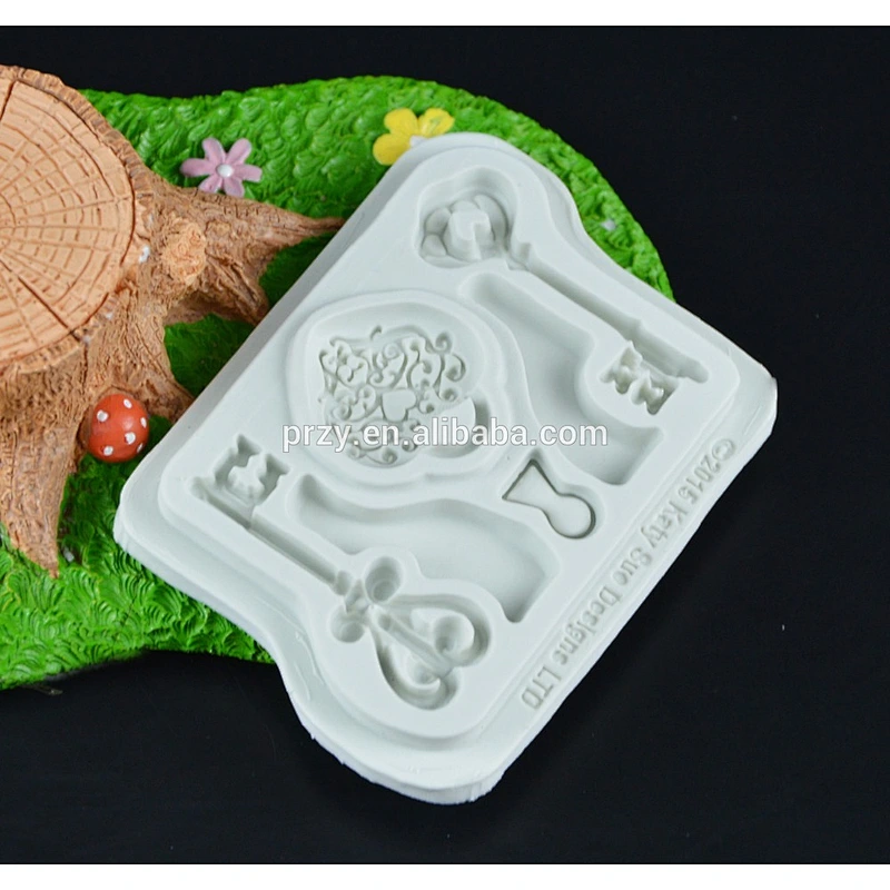 Key to turn sugar cake silicone mold dry pez shape mold cake edge decoration can be customized