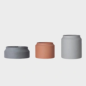 S9187 European style concrete Pot mold Round flowerpot mold Nordic simple style cement flower pot molds