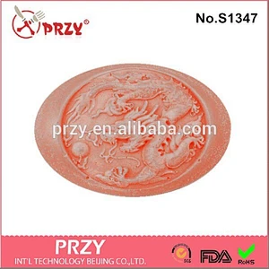 dragon printed 3 silicone soap mold