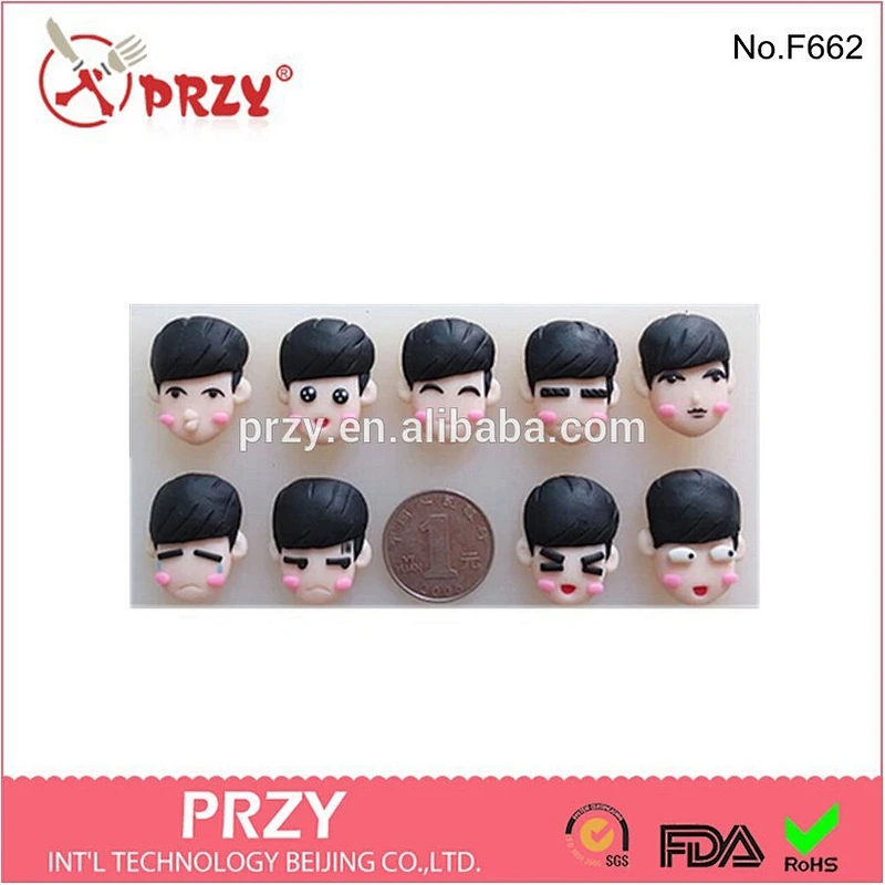 Man Head Fondant Silicone Candy Molds