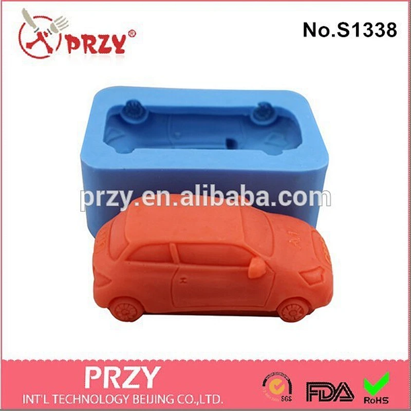 car shape silicone soap mold,DIY 3D soap mold,silicone rubber mold