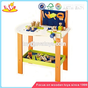 wholesale creative kids wooden tool basket toy intelligence baby wooden tool basket set toy W03D027