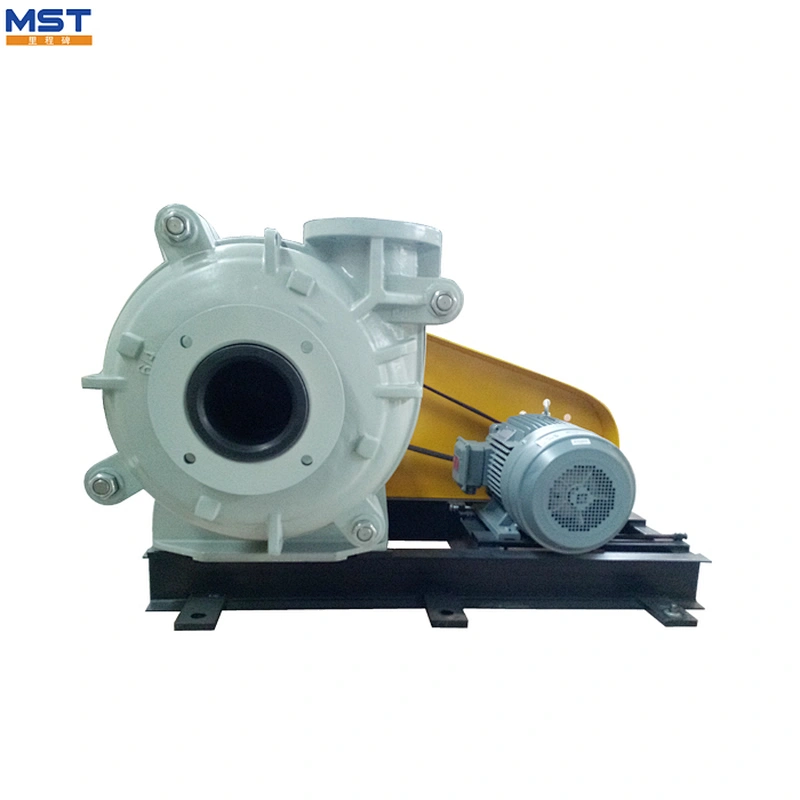 Rubber lining slurry pump