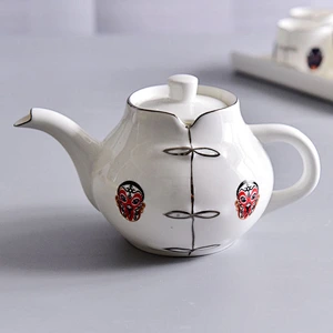 Traditional chinese pattern bone china cup porcelain 8pcs sets for tea drinking
