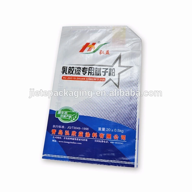 20kg cement, putty pp woven bag with valve port