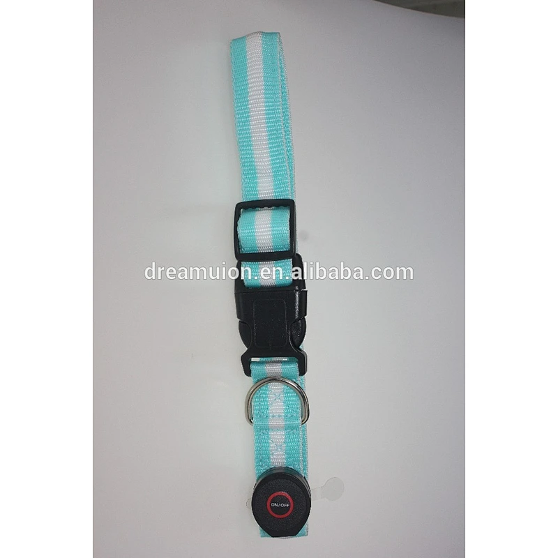 LED Light Glow Nylon Adjustable Colorful Pet DOG Puppy Cat Collar High Quality