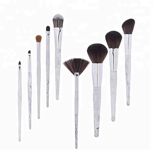9pcs synthetic hair makeup blush brush set