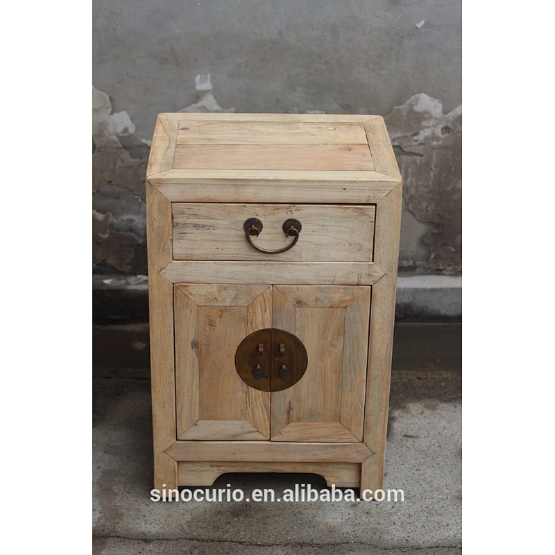 Antique Shabby Chic Wooden Bedside Cabinet