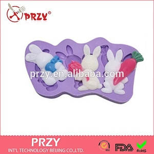Easter bunny chocolate silicone mold cake decoration mold