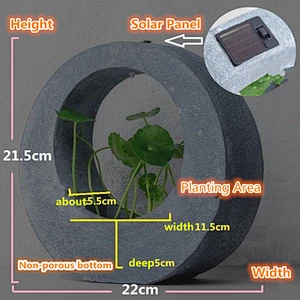 Simple geometric Nordic Resin flower pot Mold silicone creative Cement Solar Light decorations Molds