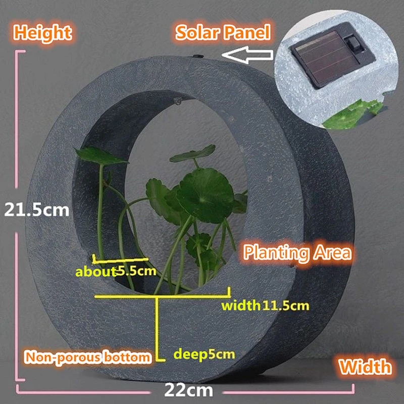 Simple geometric Nordic Resin flower pot Mold silicone creative Cement Solar Light decorations Molds