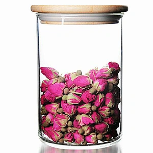 High Borosilicate Storage Glass Bottle Kitchen Airtight Glass Canister Promotional Transparent Food Glass Jar