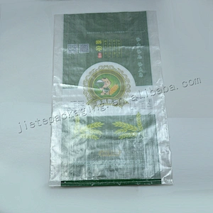 China supplier transparent plastic laminated pp woven rice bag 25kg