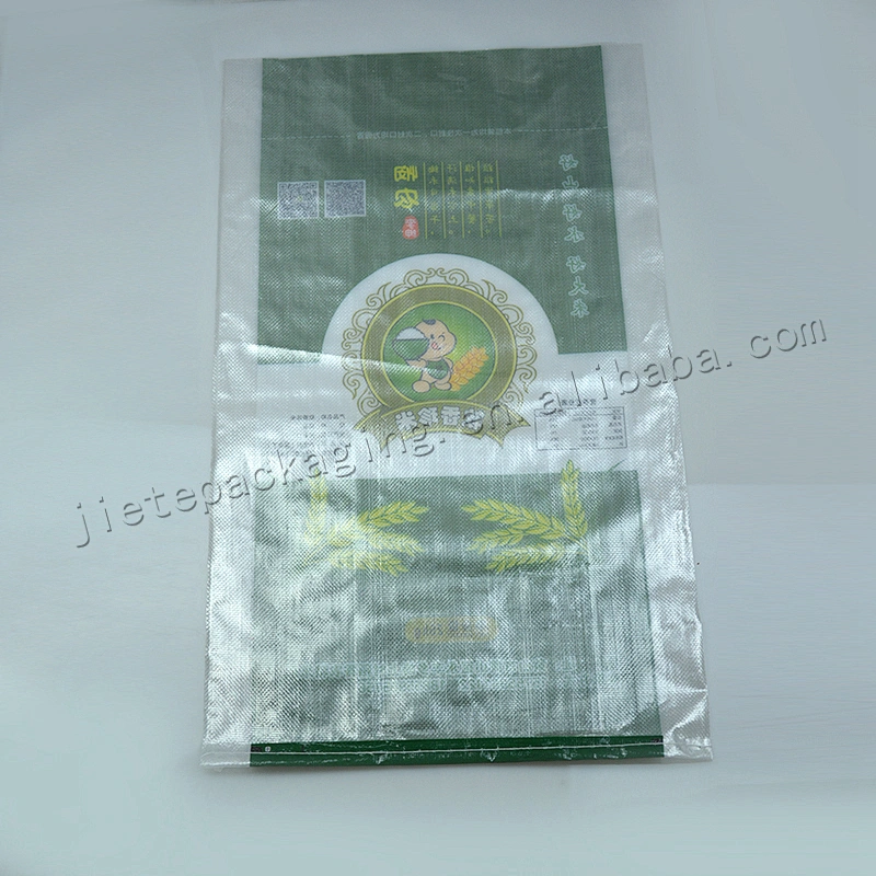 China supplier transparent plastic laminated pp woven rice bag 25kg