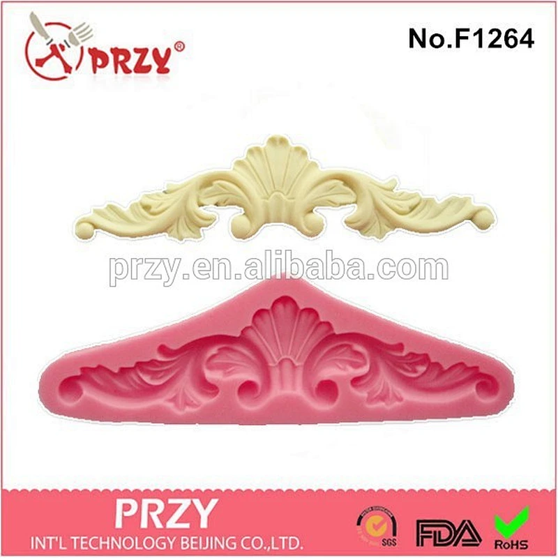 Triangle Angel wings flower chocolate fondant silicone mold