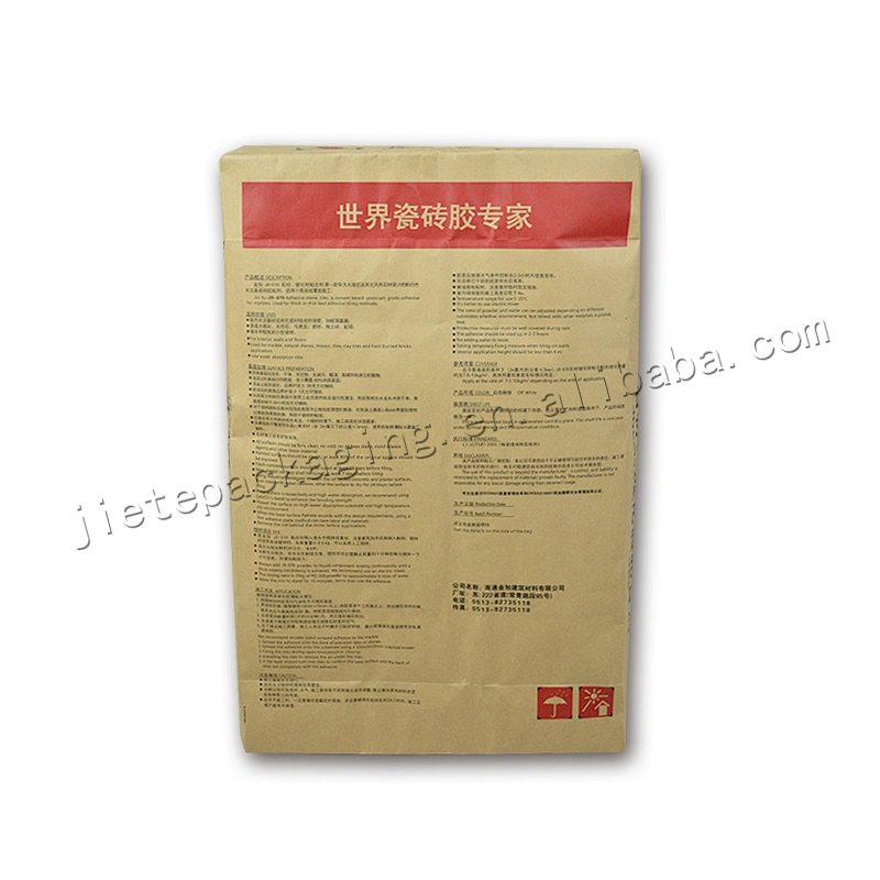 Multilayer kraft paper with PE lining stand up cement paper flexo printing cement bag