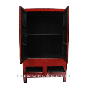 factory price of high glossy shanny chinese antique style wedding wardrobe