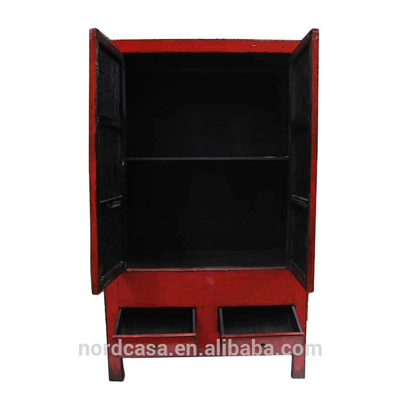 factory price of high glossy shanny chinese antique style wedding wardrobe