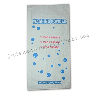 Supply professional white pp woven detergent packing bag