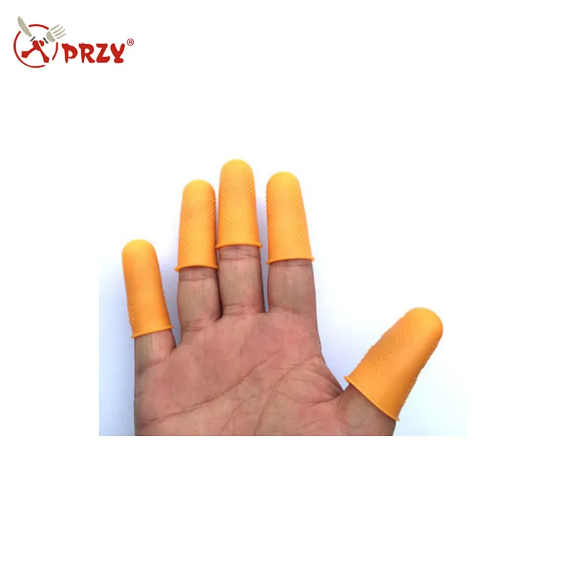 Food grade food anti-scalding processing heat resistant particle pits anti-slip silicone finger sets
