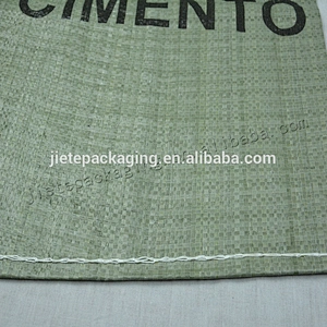 White green pp woven cement packaging bag with valve port