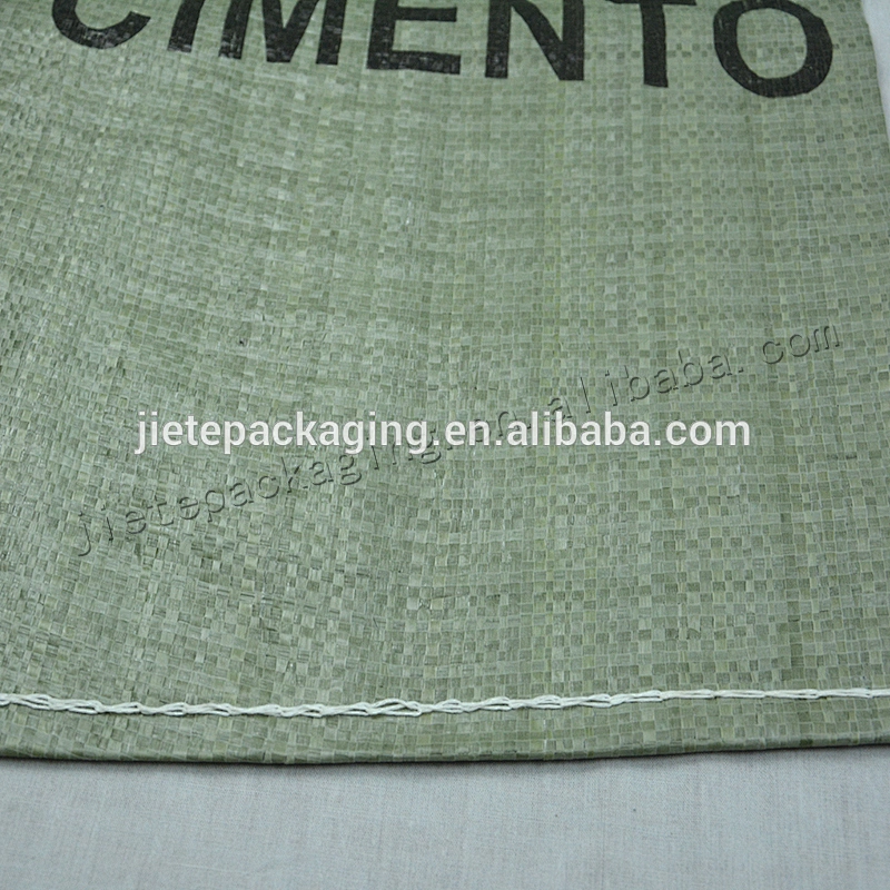 White green pp woven cement packaging bag with valve port