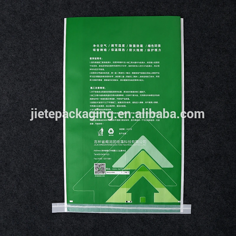 China virgin pp woven bag for putty powder coating or painting, diatom mud