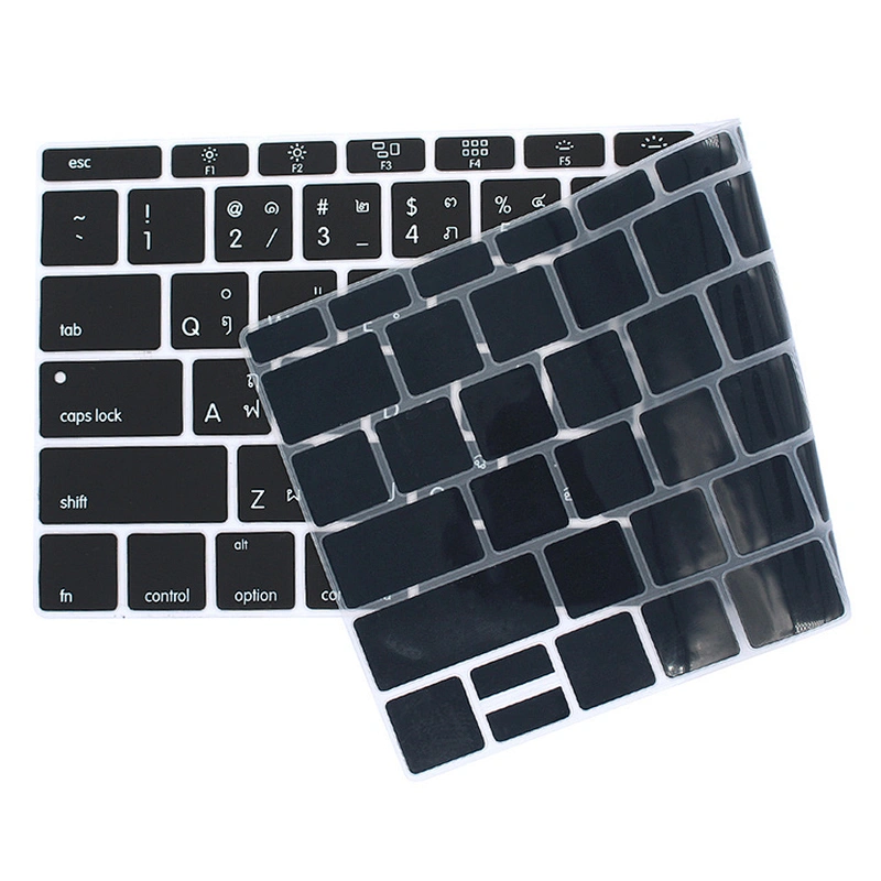 chinese computer laptop cover thai keyboard Silicone cover keyboard For macbook 12 retina english laptop keyboard
