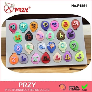 2015 newest 26 english letters silicone fondant mold