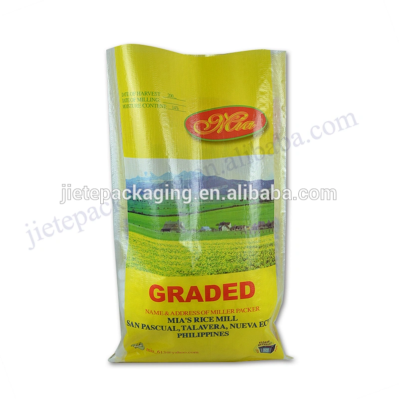 25kg virgin plastic pp woven rice bag for grain,eco friendly rice packaging bag
