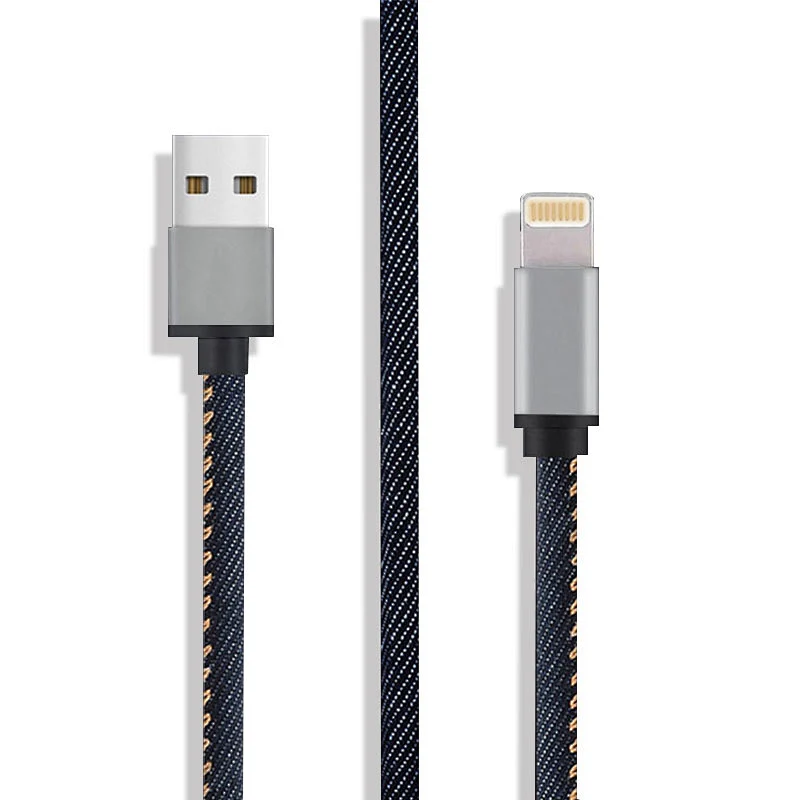 wholesale china 8 pin PU leather coil fast usb phone charger cable  for iphone 6
