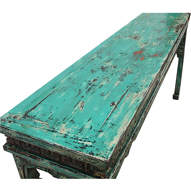 chinese antique lacquered distressed carving altar table living room furniture