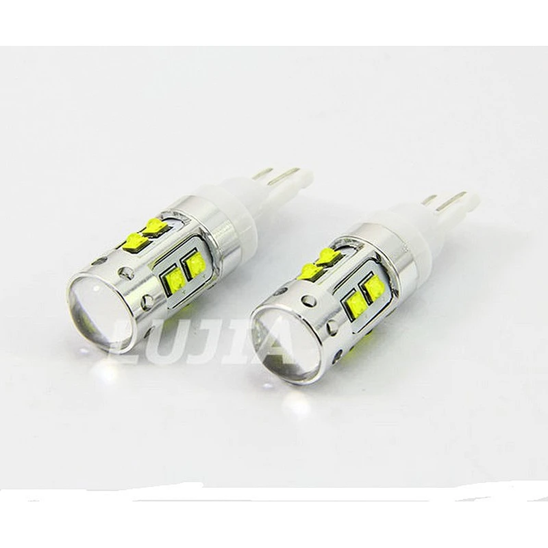 Super bright Samsung Crees XBD (12-24V) 5W led car reading light T10 led lamp lights with lens