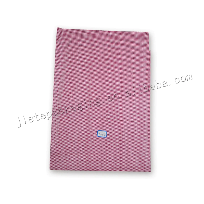 pink color customized bopp laminated pp woven packing bag for rice ,flour,feed,sand,cement