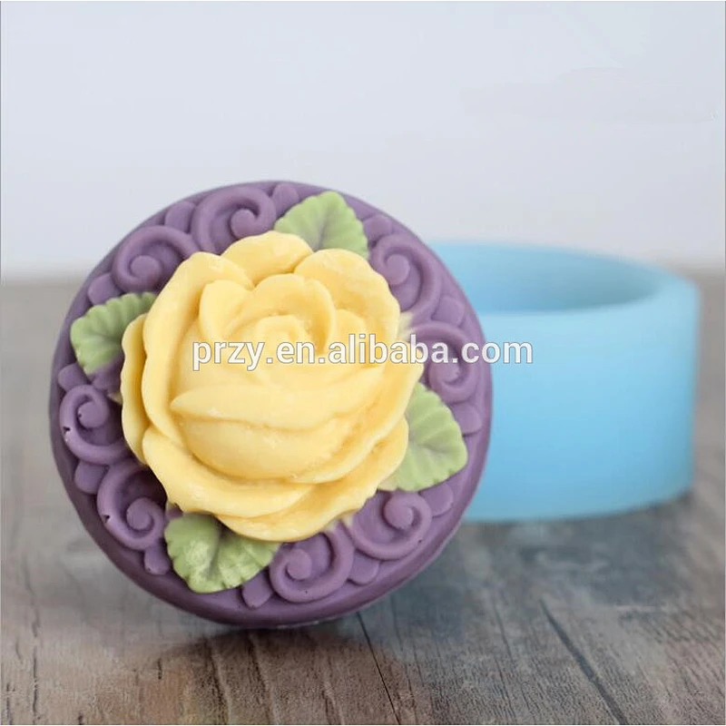 Chinese rose silicone soap molds custom molds