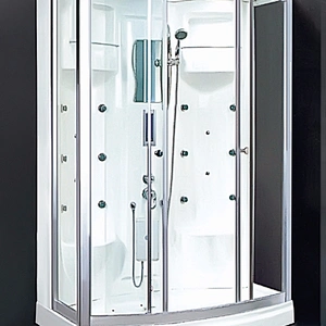 Simple design tempered glass bathroom shower room home steam room wit acrylic tray