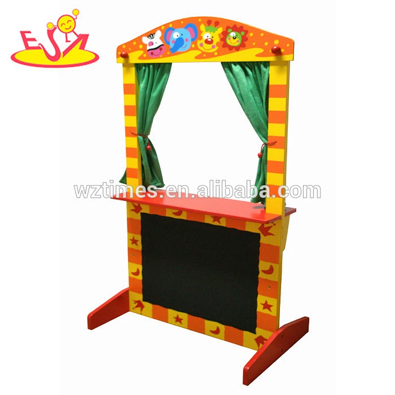 wholesale funny kids toy wooden puppet theatre best wooden puppet theatre W10D143