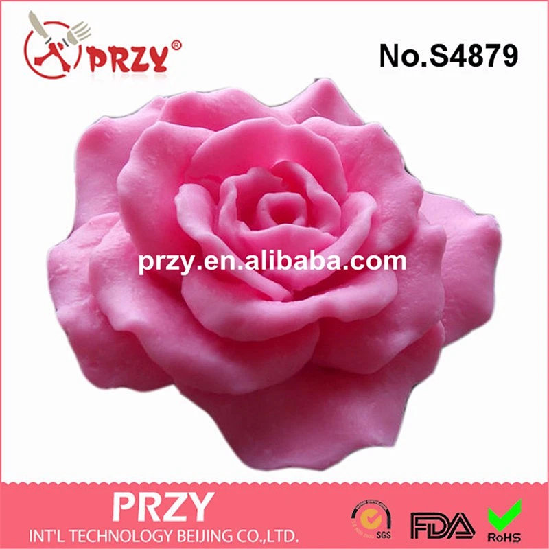 Flexible Resin Mold 3d Silicone Rose Mold Flowers Botanical Custom Soap Mold